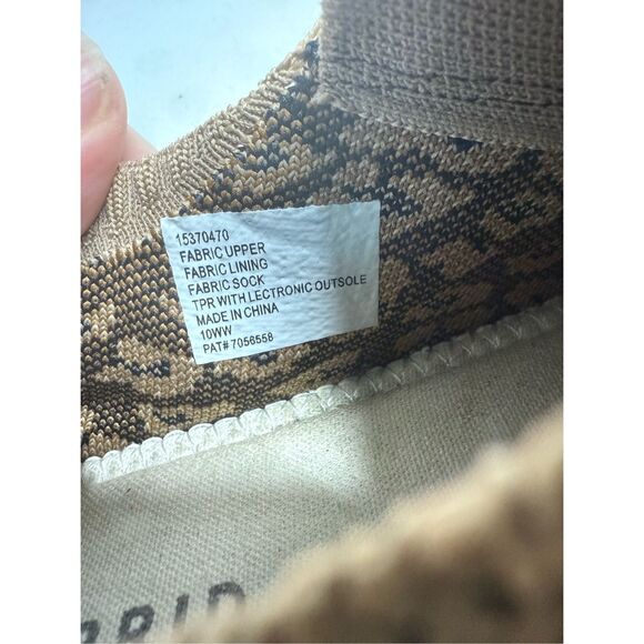 Torrid Stretch Knit Ruched Sneaker (WW) Size 10 Lace up Leopard Print - Picture 12 of 14